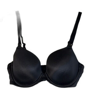 Auden underwire black tshirt bra size 34 C